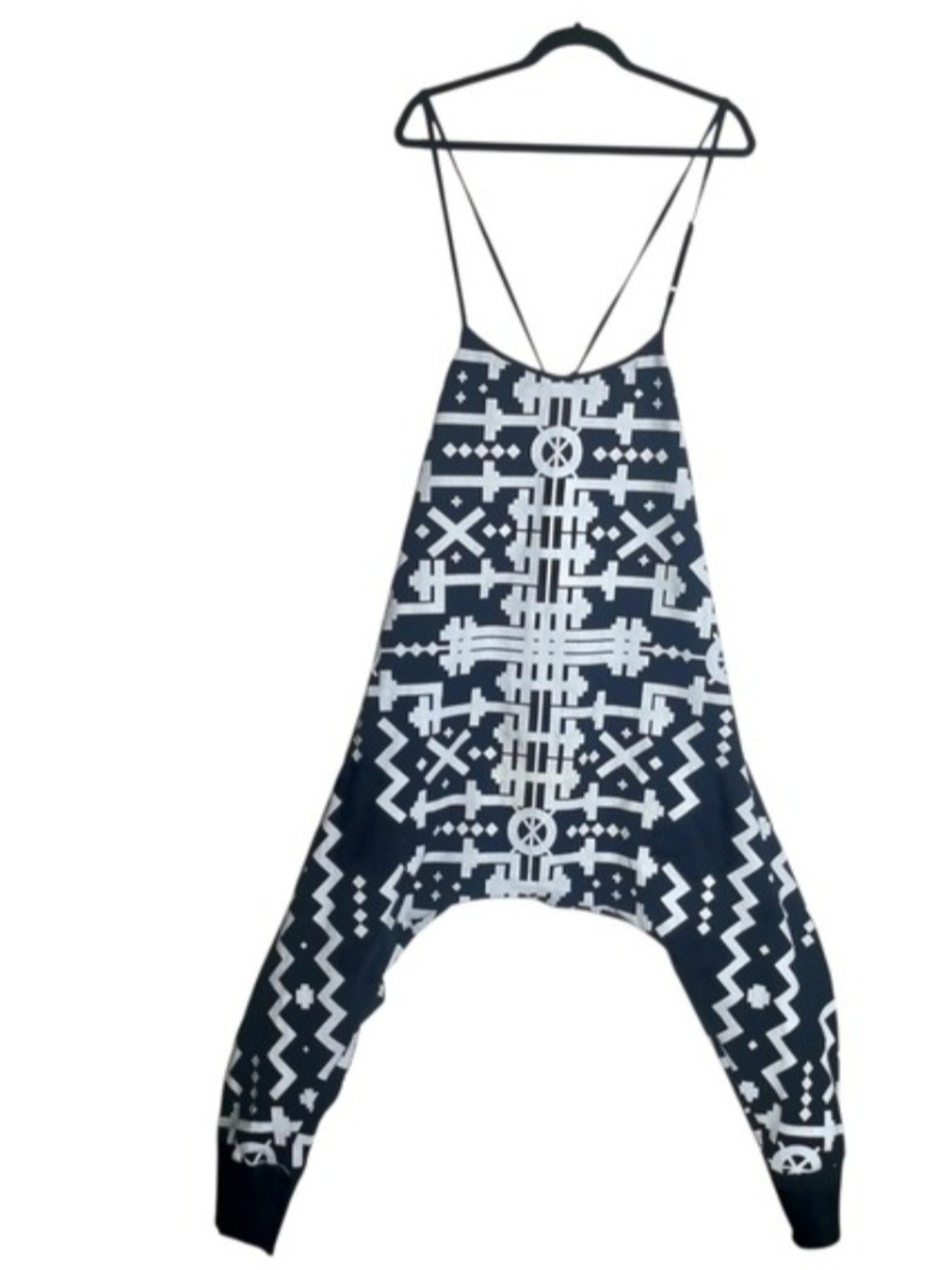No End Of Geometric Festival Harem Pants Jumpsuit